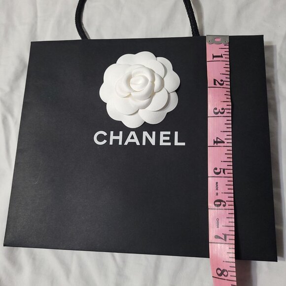 Chanel Gift Shopping Bag Camellia Flower 7.25 x 8.5 x 3.25 in Rope Handle Empty - Picture 6 of 9
